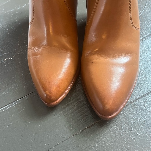 Frye JenniferBrown Leather Ankle Booties - Picture 8 of 11